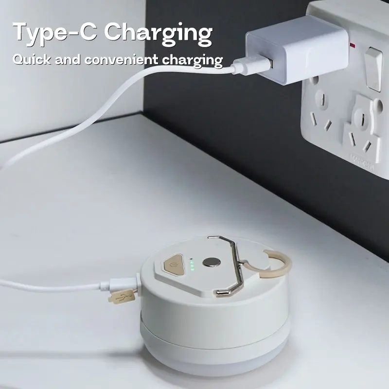 MOSLIGHTING Outdoor LED Camping Light 4 Modes MiNi Portable Hang Tent Lamp USB Rechargeable Portable Waterproof Emergency Light