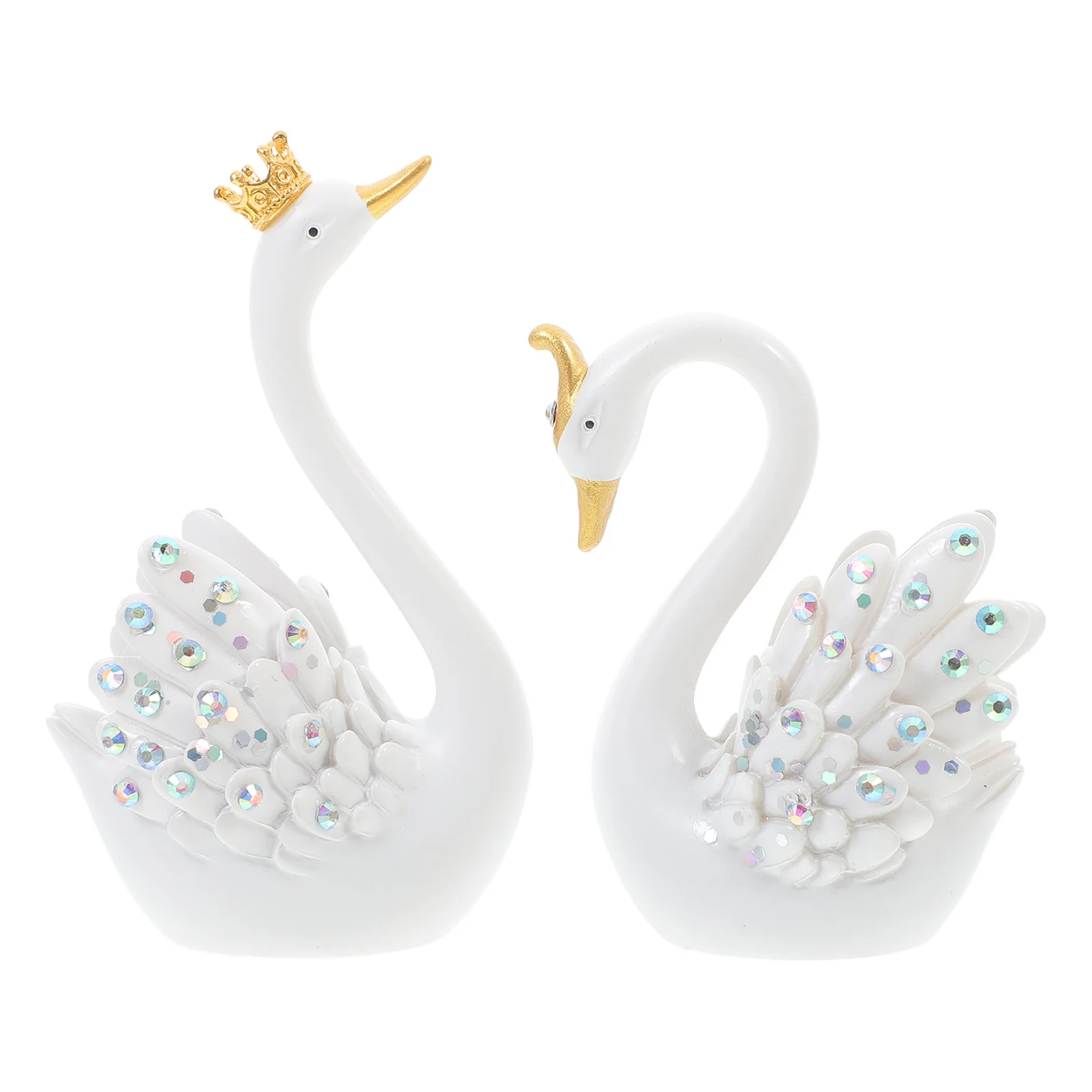 

2Pcs Cute Swan Shape Car Dashboard Ornament Interior Decor Car Center Console Decoration Dashboard Decorations