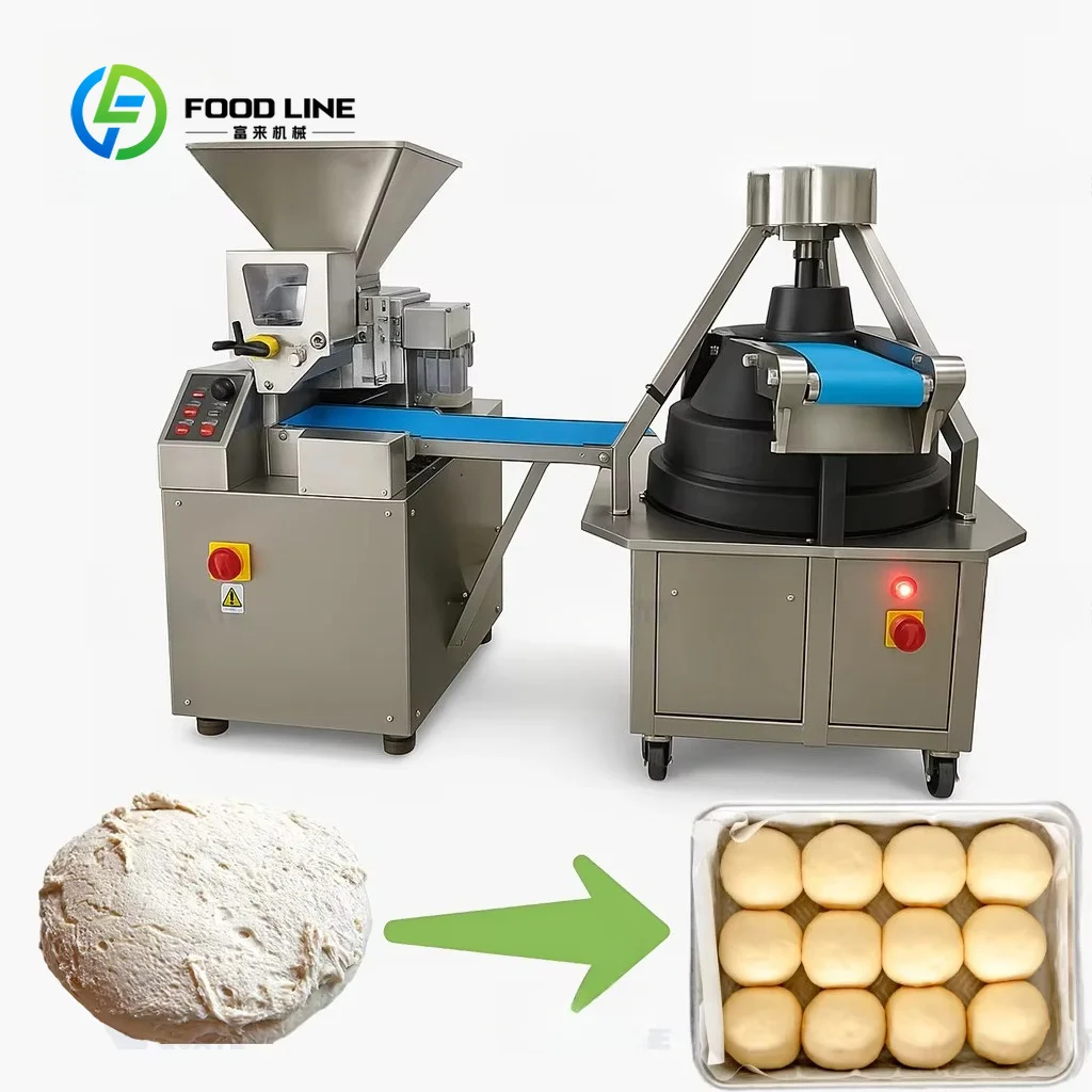 Customized Automatic Dough Ball Making Machine Conical Dough Divider Rounder Equipment for Bread, Buns and Pizza Making