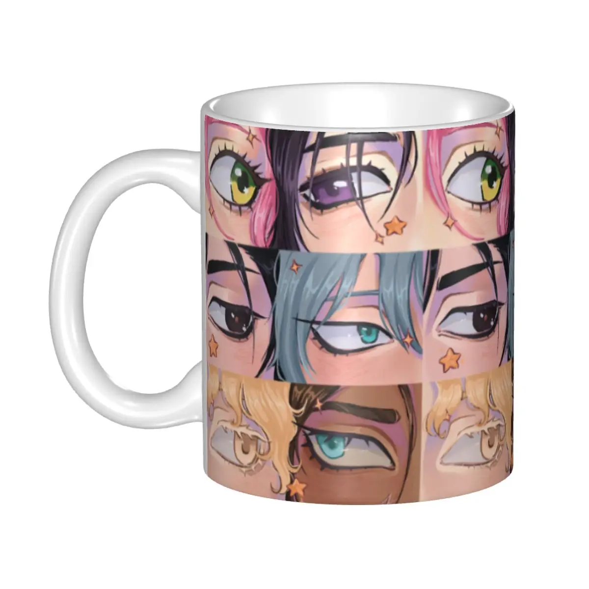 Customized DIY Alien Stage Anime Ceramic Mugs Cartoon Coffee Cup Creative Present