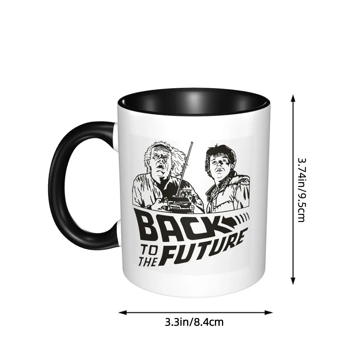 Back To The Future Science Fiction Comedy Tv Movie Mug Funny Ceramic Coffee Cups Tea Mugs Milk Cup Drinkware Gifts for Friends