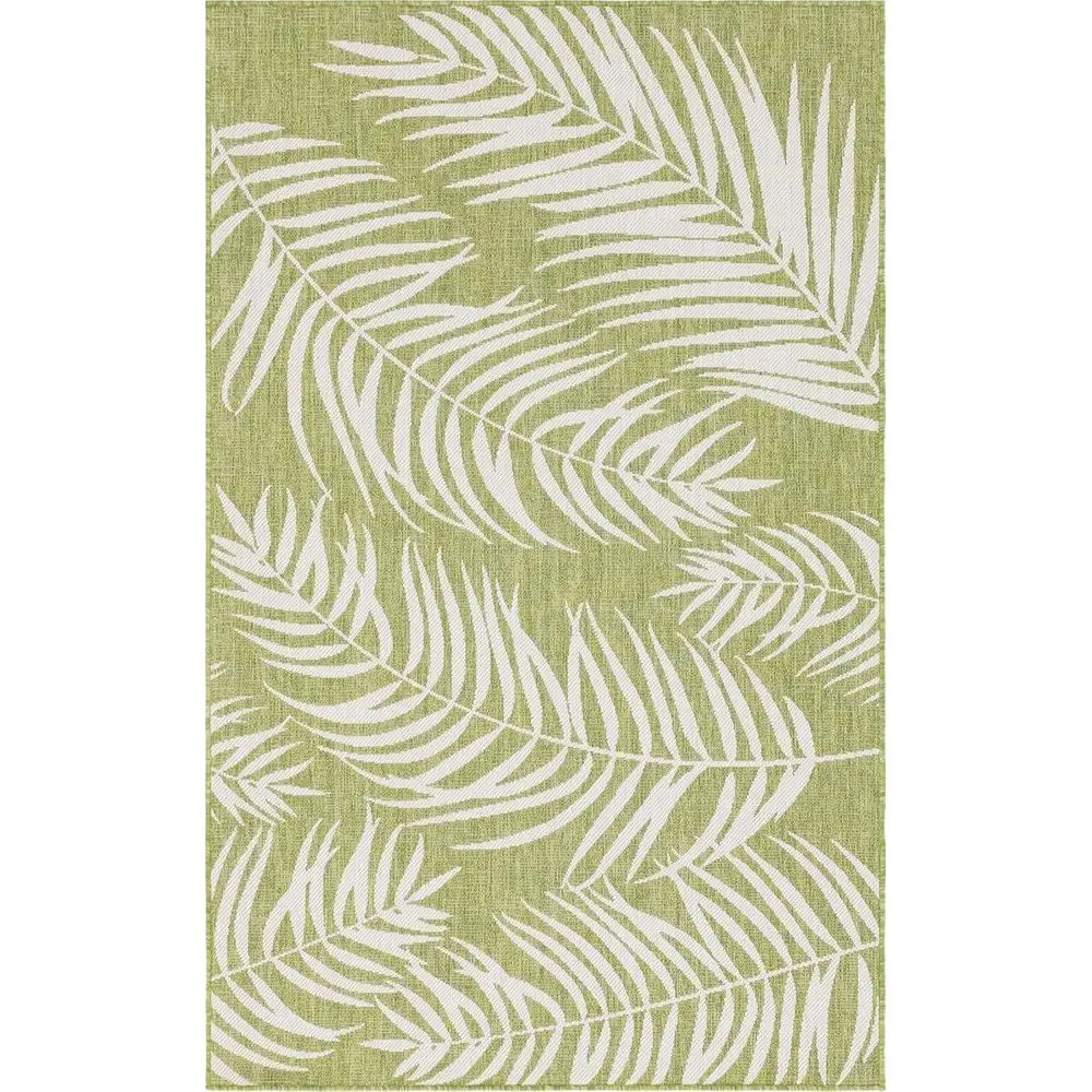 

Botanical Collection Area Rug - Palm, 5'1 x 8' Rectangle, Green/Ivory