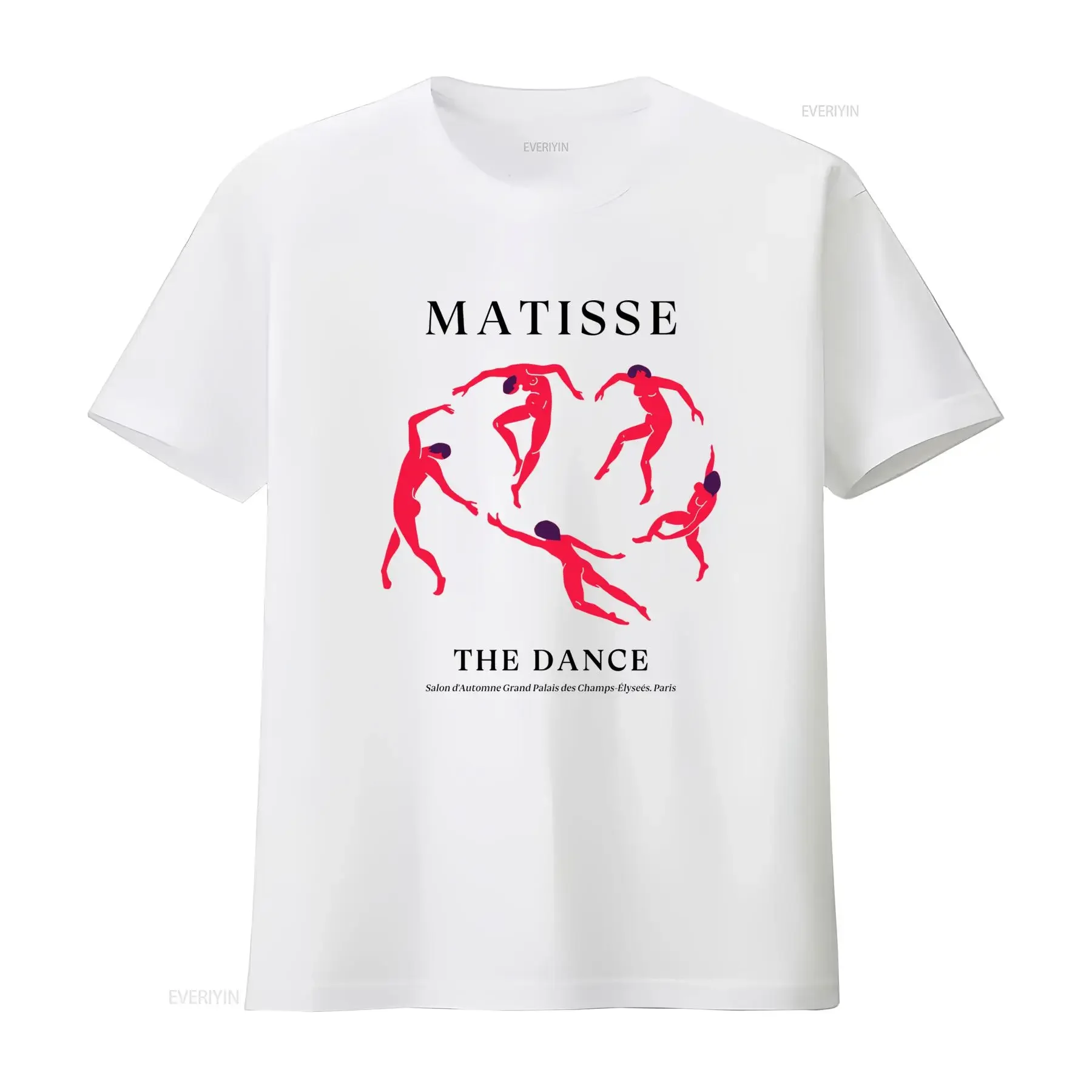 Abstract Art Streetwear Red Dancing Human Silhouette Print Casual T Shirt vintage Washed Soft streetwear Unisex fashion graphic
