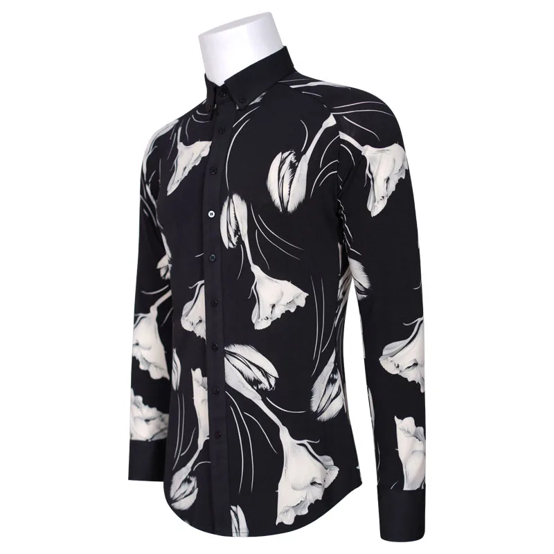 

2023 Modern Dance Shirt Long-sleeved Dance Clothes Men's Dancing Clothing Boys Latin Dance Competition Clothes