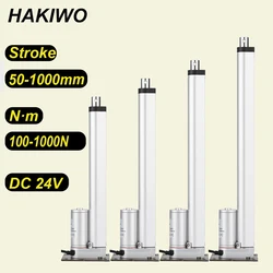 HAKIWO 24V Customizable Linear Actuator 50mm 150mm 350mm 550mm 750mm 900mm Stroke 1000N Linear Drive Electric Motor 90mm/s Speed