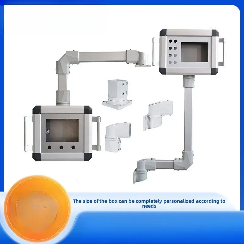 Jib industrial control machine, rocker arm control box, rotatable touch screen cantilever operation box