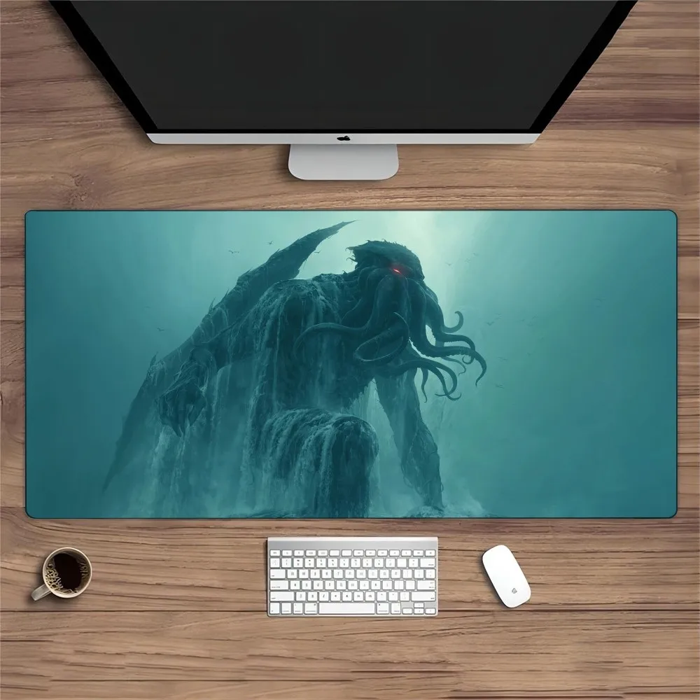 Cthulhu Mousepad Mouse Pad Gamer HD Print Computer Mouse Mat Office Rubber Keyboard Mat