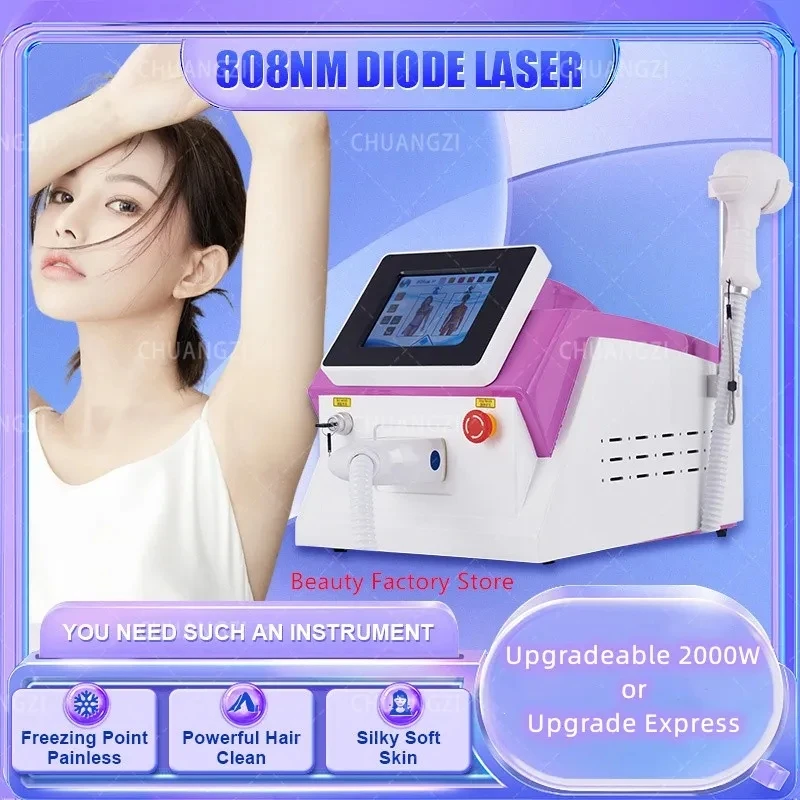 

Professional Diode Laser Hair Removal Machine 2025 Three Wavelength Ice Point 3000w IPL Painless Permanent Medspa