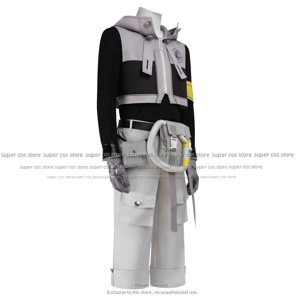 Gachiakuta Rudo Surebrec Anime Costume Cosplay Uniforme Felpa con cappuccio Guanti Akuta Detergenti Halloween Carnevale Puntelli del partito per le donne Uomini