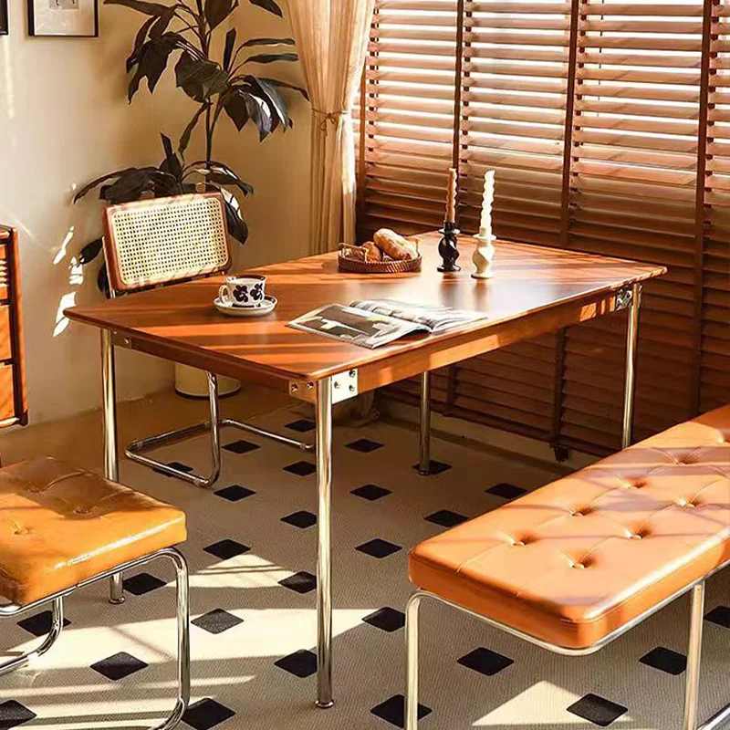 Meja Makan Nordik Modern Nigeria Meja Makan Kantor Pintu Masuk Mewah Klasik Baru Perabotan Rumah Muebles Kayu Desainer Yang Tidak Biasa