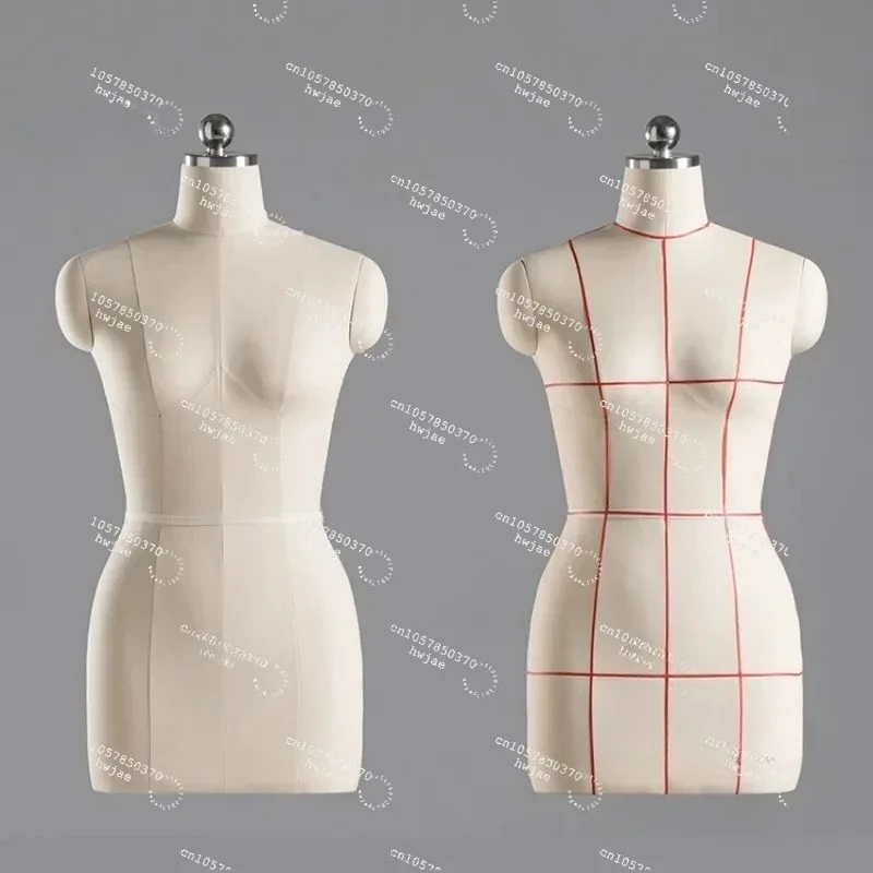 Sewing Female Tailor Mannequin Body for Clothes Design and Bust Dress Form Stand Metal Base Model Mannequin Display Stand AA