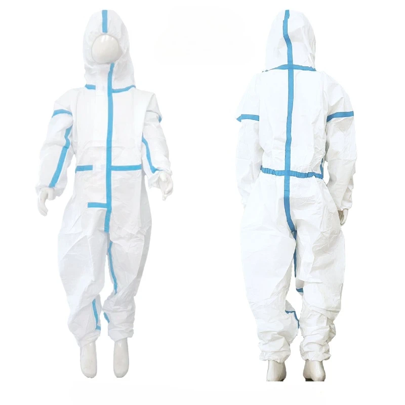 Independent Pack Seam‑Taped Protective Jumpsuit, Hooded Disposable Full‑Body Isolation Coverall for Practical Isolation Work