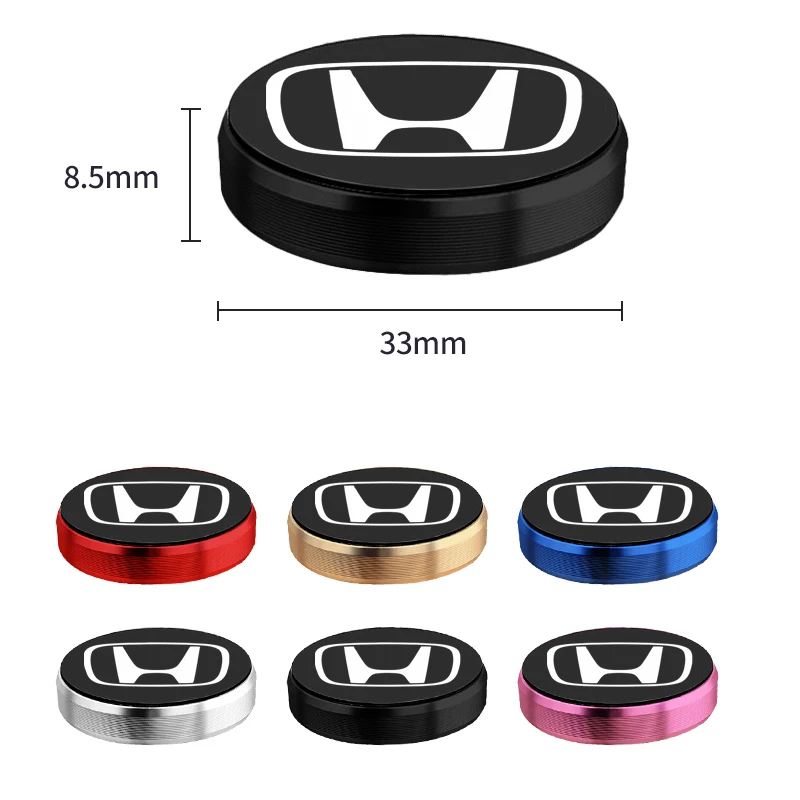 Round Magnetic Mobile Phone Holder For Honda Civic Fit Jazz Accord CRV HRV City Odyssey Passport Pilot Vezel Insight Prelude BRV