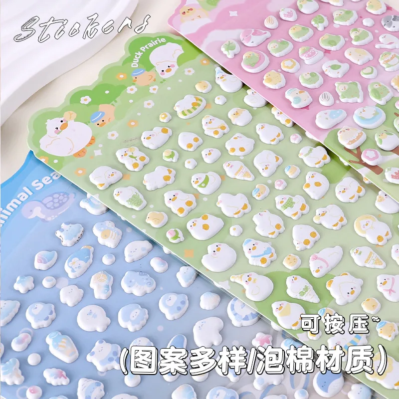 

Cute Animal 3D Stickers DIY Laptop Phone Case Decals Party Birthday Decorative Stickers