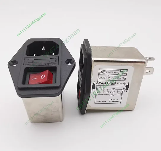 Switch AC Series Socket Filter CW2B-06A-T 220V6A 10A Tool Accessories