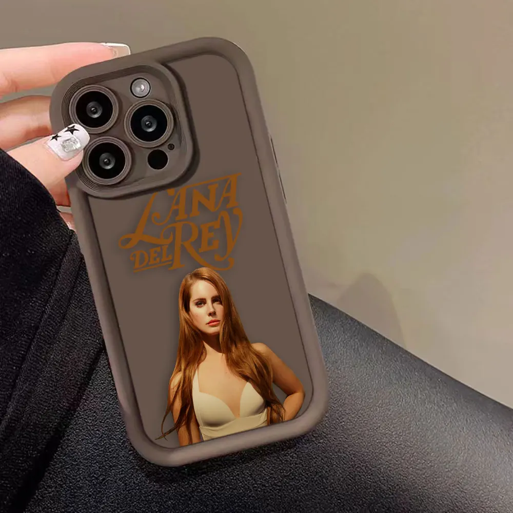 FSinger L-Lana Del Rey Phone Case For iPhone 15 14 13 12 11 16 XS Max X XR SE 7 8 6 6S Plus Shock16of Soft Silicone Case Funda