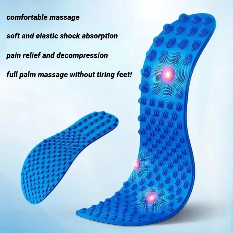 Relieve Foot Fatigue Shoes Insoles Finger Pressure Board Massage Insole Men Woman Shoe Pads Soft Sports Casual Pad For And Women