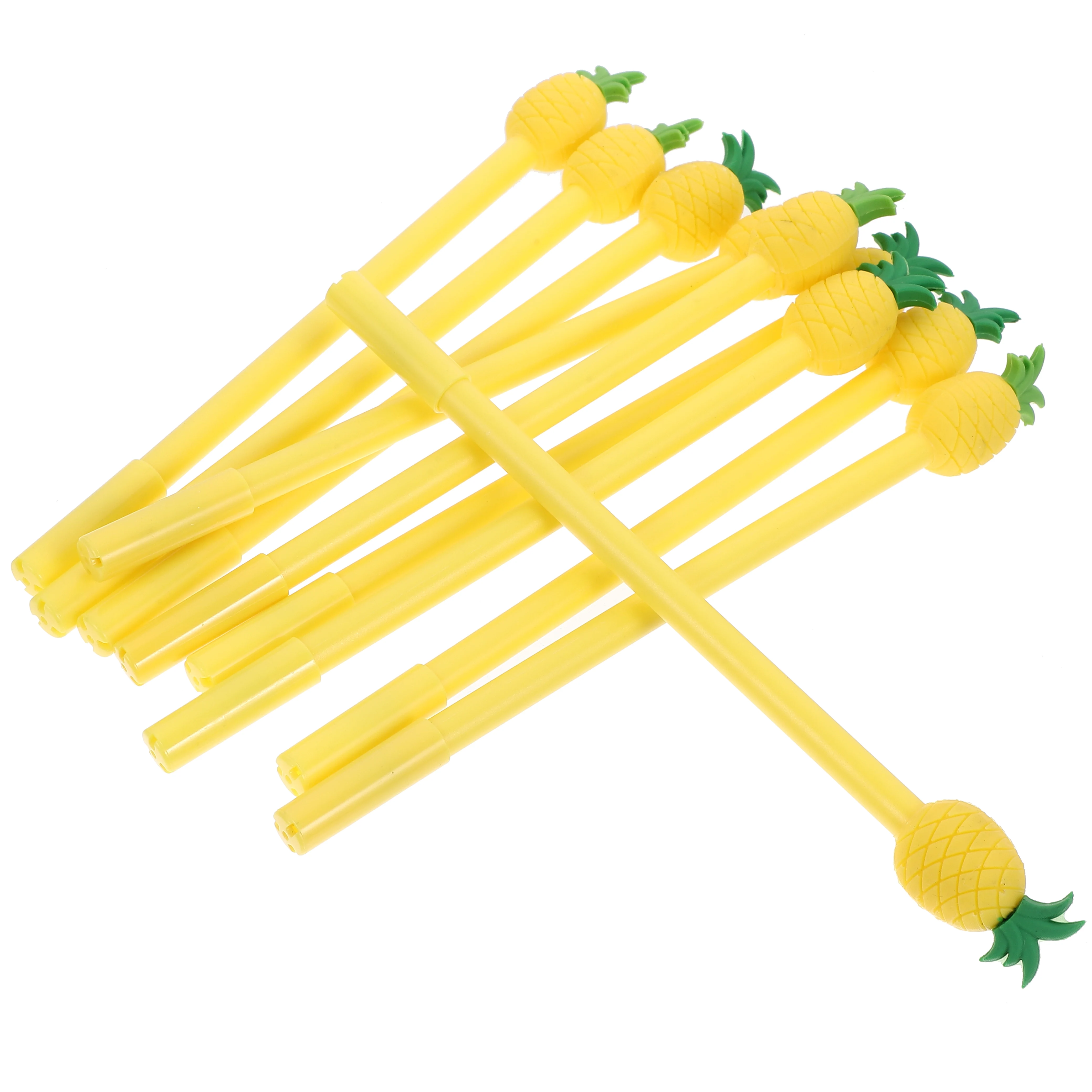 

12 Pcs Pineapple Shaped Gel Pens Long Lasting Writing Students Stationery School Supplies Office Colored Kids Gifts