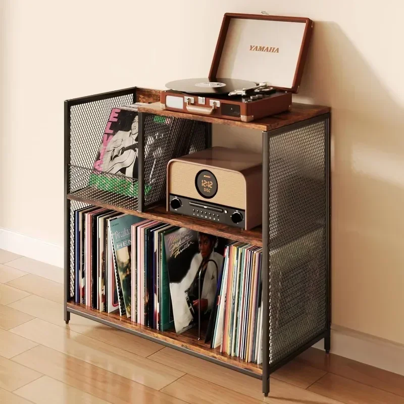 Factory Living Room Furniture Record Player Rack Vinyl Record Storage Rack Record Display Packaging
