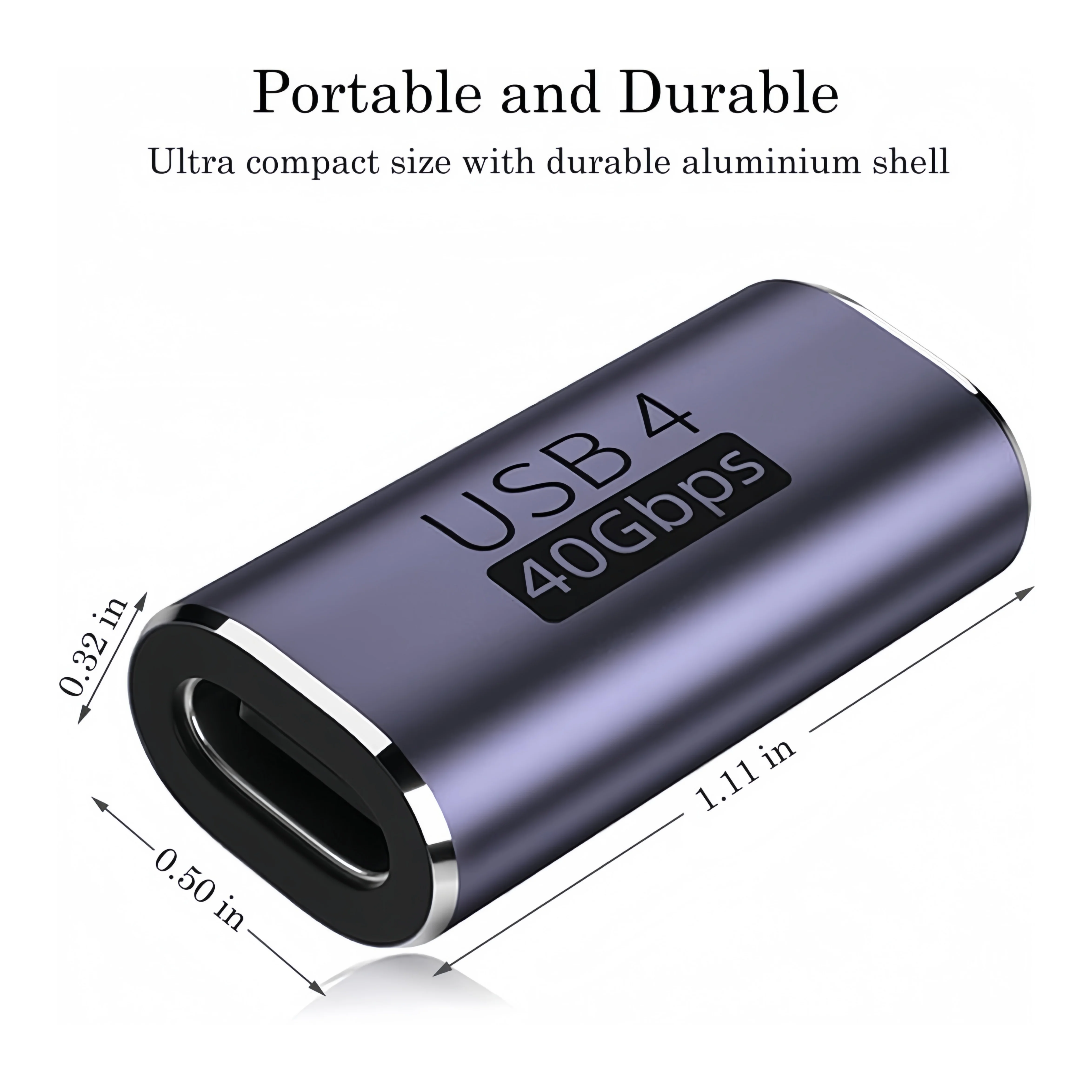 10 STKS 240 W USB C Adapter USB C Vrouwelijke Adapter Extender Compatibel USB4 Ondersteunt 240 W Opladen 40 Gbps Gegevensoverdracht 8 K/60 Hz AC Ma