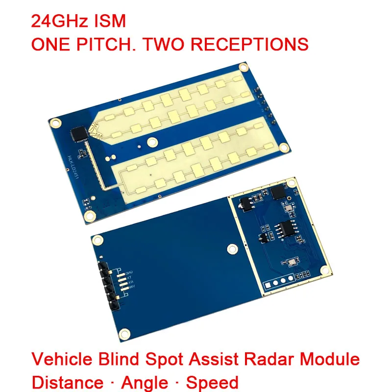 HLK-LD2451 LD2415H LD2417 24Ghz Road Vehicle Car Status Detection Sensor Ranging Speed Module Millimeter Wave Radar Blind spot