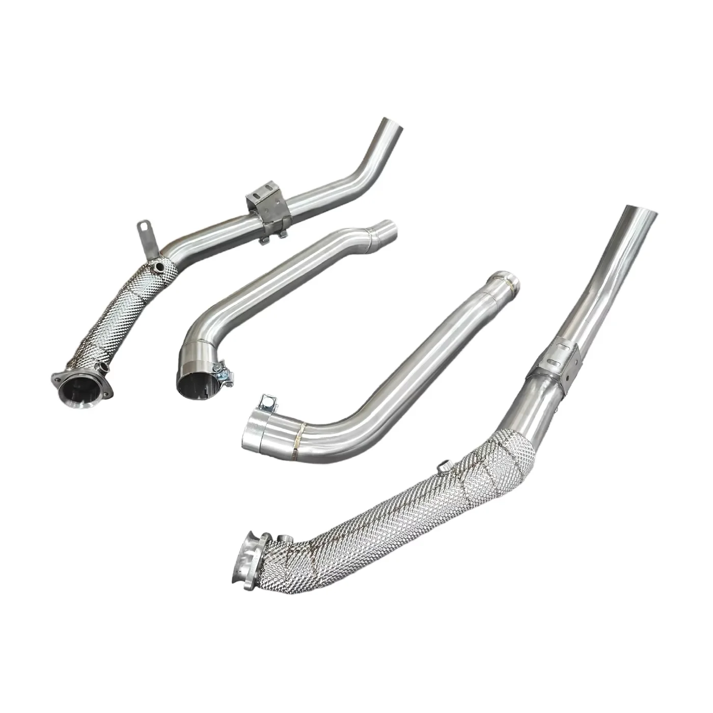AKS Heatshield Downpipe لمرسيدس بنز W212 E63 M157 5.5T محرك النازل