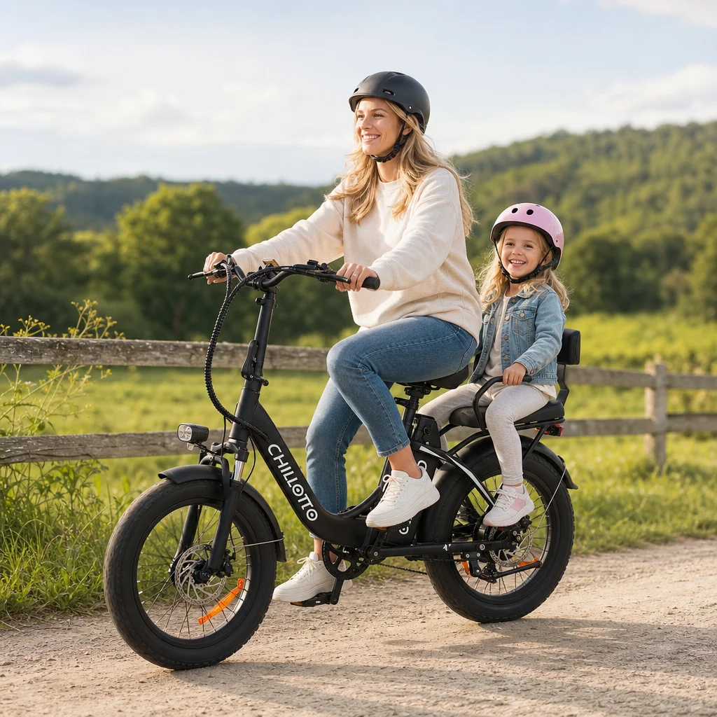 20 Inch Foldable Step through Electric Bicycle 500W Rated 750W Peak 330LBS Max Load Dual Disc Brake Dual Suspension Ebike 48V15Ah Removable Battery for Adult Family Travel