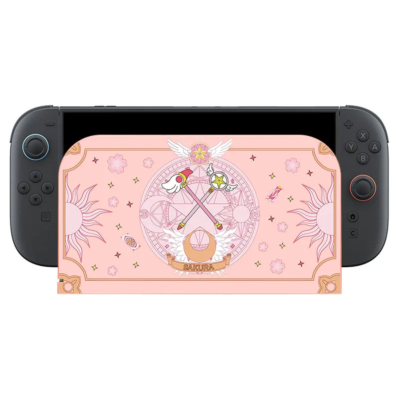 Custodia protettiva per piastra frontale Magic Girls per Nintendo Switch 2 Custodia per piastra frontale di ricambio decorativa per stazione dock TV di ricarica