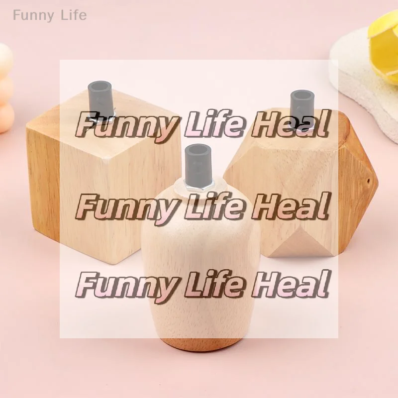 

【HMA20】E27 Wooden Socket Lamp Holder Pendant Ceiling Light Base Adapter Universal for Home Workspace Café Lighting【WH】