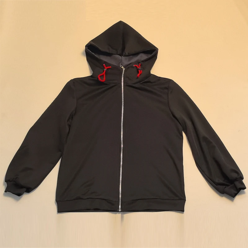 Jujutsu Kaisen Yuji Itadori Cosplay Costume Set with Wig Black Jacket Hoodie Uniform Anime Sportswear Halloween Unisex view 4