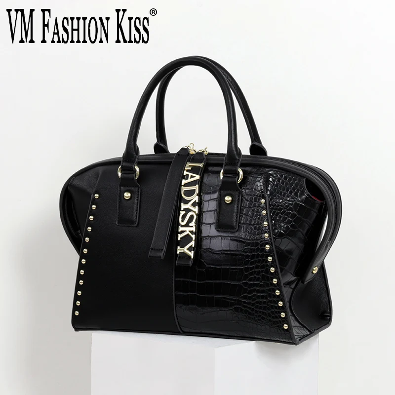 2023 Autumn And Winter Women's Bags Luxury Design Handbags Large Capacity Ladies Messenger Bag Splicing Color Shoulder Bag