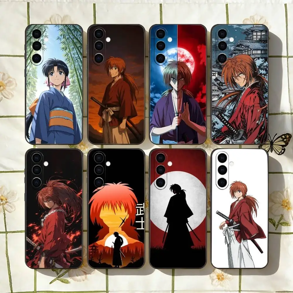 R-Rurouni Kenshin Phone Case For Samsung Galaxy A73,A72,A71,A70,A53,A52,A51,Soft Silicone Black Cover