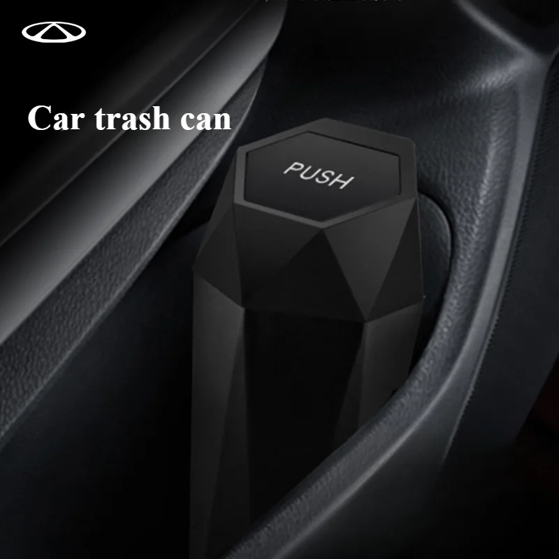 

Chery Automobile Customized Car Trash Can Cup Holder Universal Storage Portable Flip Cover Automatic Rebound High-end