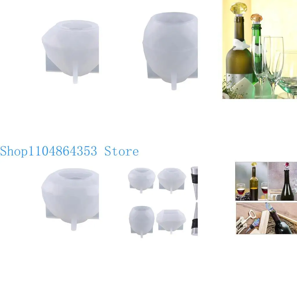 

652F Resin Molds for Wine Stopper Crystals Resin Epoxy Molds Wine Bottle Stopper Crystal Epoxy Silicone Mold