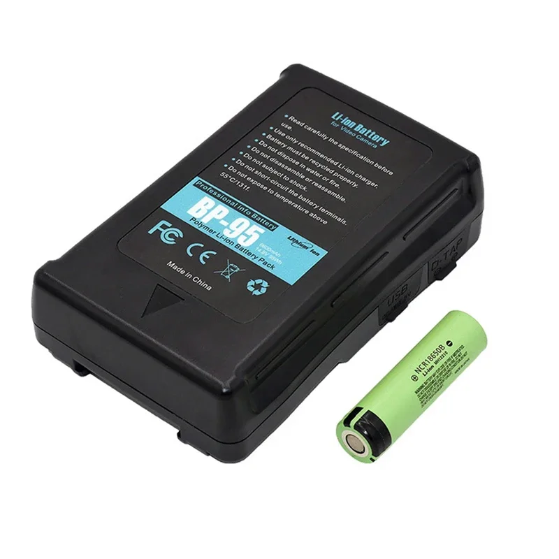 

Li-ion14.8V 6600mAh перезаряжаемая литий-ионная батарея для 95wh BP-95S V-Lock видеокамеры