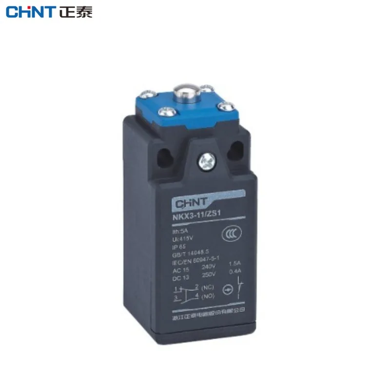 

Chint NKX3-34 NKX3-33 NKX3-32 NKX3-11 Travel Micro Limit Switch 2NO Two Normally Open Roller Press Type Self Resetting 10A