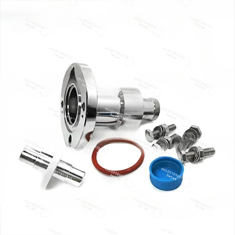 WODF IF70 Four-Hole Adapter 1-5/8 EIA Flange to 7/16 DIN Female Connector Conversion Head for Electronic Components