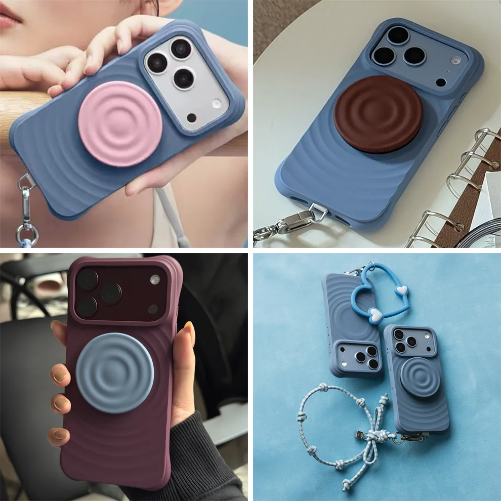 609300 New Color Wave Magnetic Case / Stand: Compatible with IPhone 18 17 16 15 Pro Max 18Pro