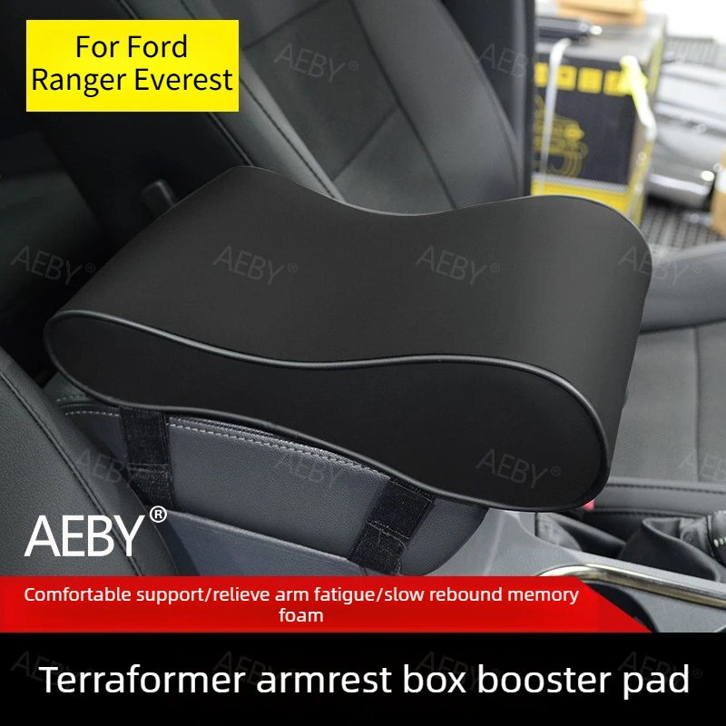 For Ford Ranger Everest 2015-2021 Center console armrest cushion memory foam,Armrest box booster cushion,Car Accessories