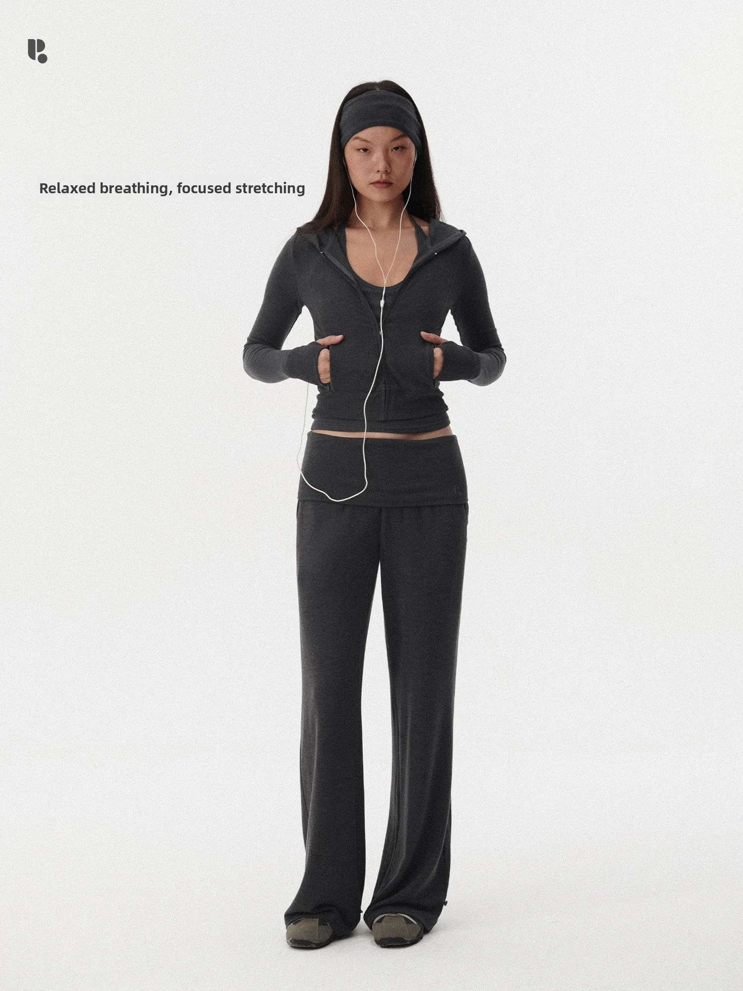 

Slimming Yoga Pants HaveRice l Waist Knitted High Low Waist Soft Comfortable Flippable Waist Casual Straight Leg Trousers