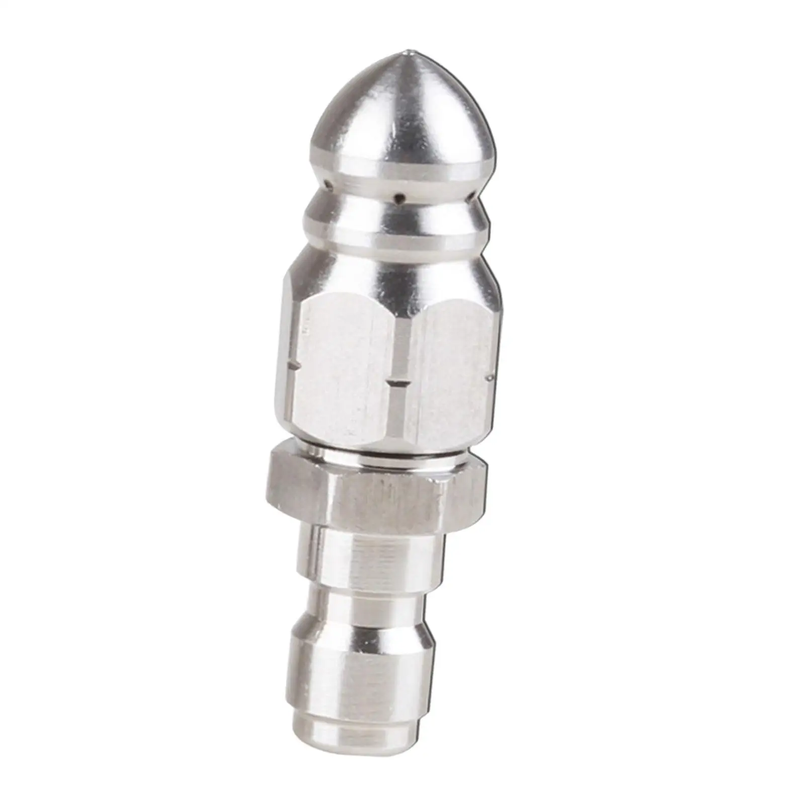 Pressure Washer Sewer Jetting Nozzle Simple Installation Wear Resistant Replace Part Stainless Steel Sewer Nozzle for Sinks