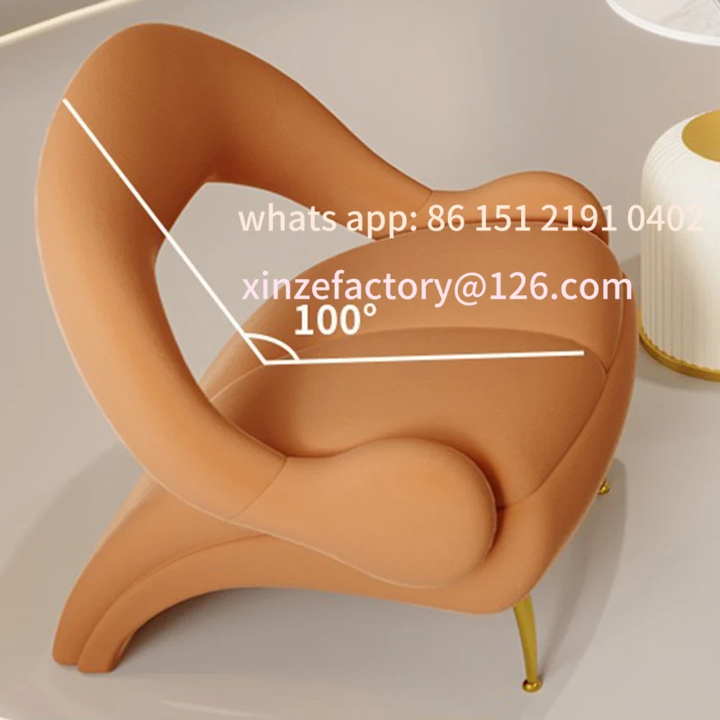 

Customizable pojedyncza sofa krzesło z litego drewna krzesło do salonu projektant wypoczynkowy pochylony fotel Nordic