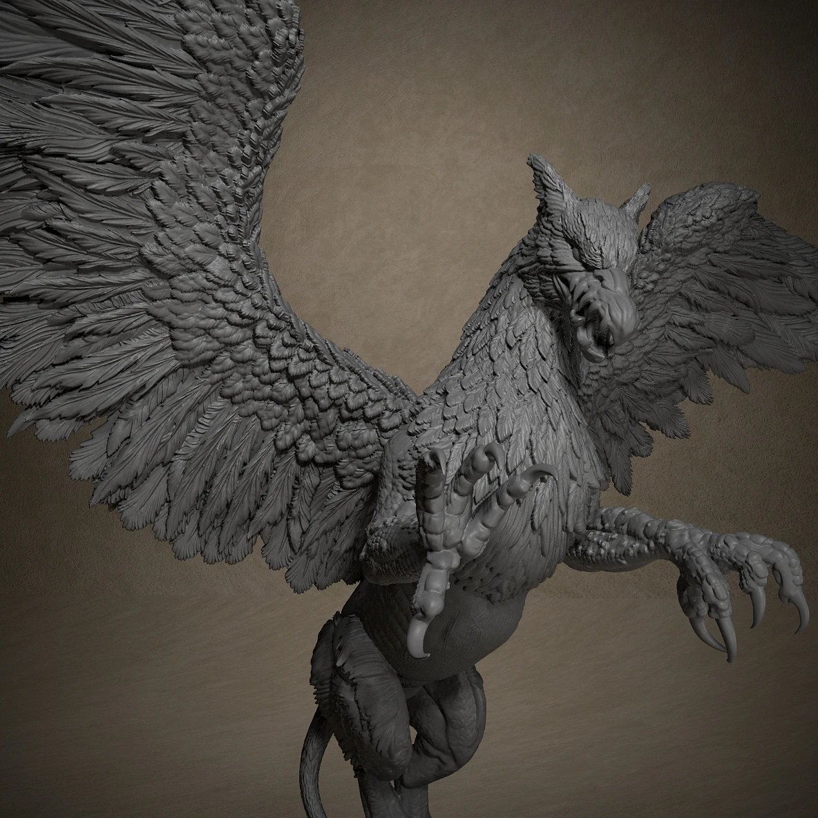 Moon grifo-miniaturas de resina, figuras en miniatura para juegos de mesa, decoraciones para sala de juegos, Halloween, regalos de navidad