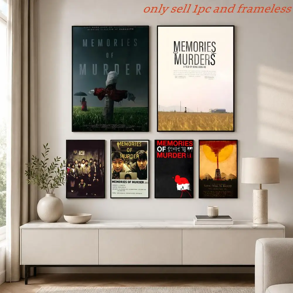 Crime film M-Memories of Murder Poster Painting Prints Wall Art Picture Film Room Home Bar Cafe Decor Mural