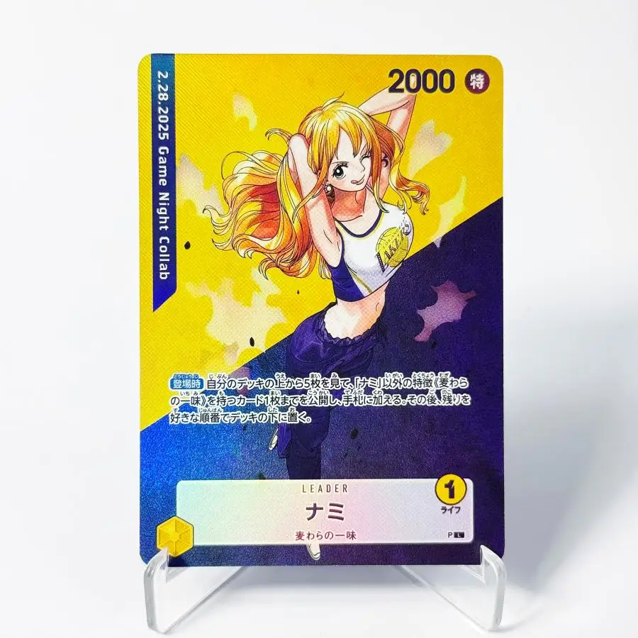 One Piece DIY OPCG Karten-Kuratiertes Deck-Set: Leader Straw Hat Crew Anime-Sammlerstücke, Replika-Karten in Hoher Qualität mit Folien-Textur – Detail 6