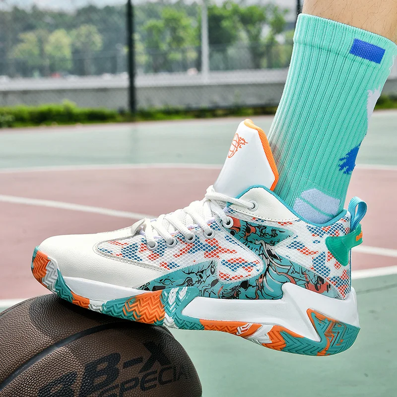 Scarpe da basket da uomo originali maschili traspiranti unisex taglie forti moda resistente all'usura trainer sneakers da esterno antiscivolo Luxyry