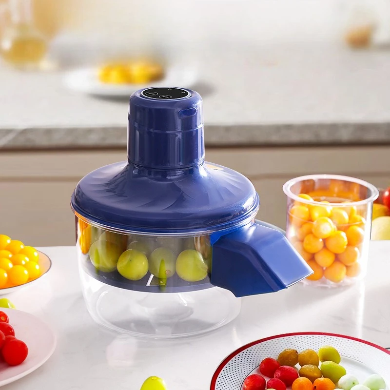 

Перезаряжаемая овощечистка для фруктов, автоматическая электрическая машина для очистки винограда, помидоров черри, чеснока, инструмент для приготовления легкого пилинга