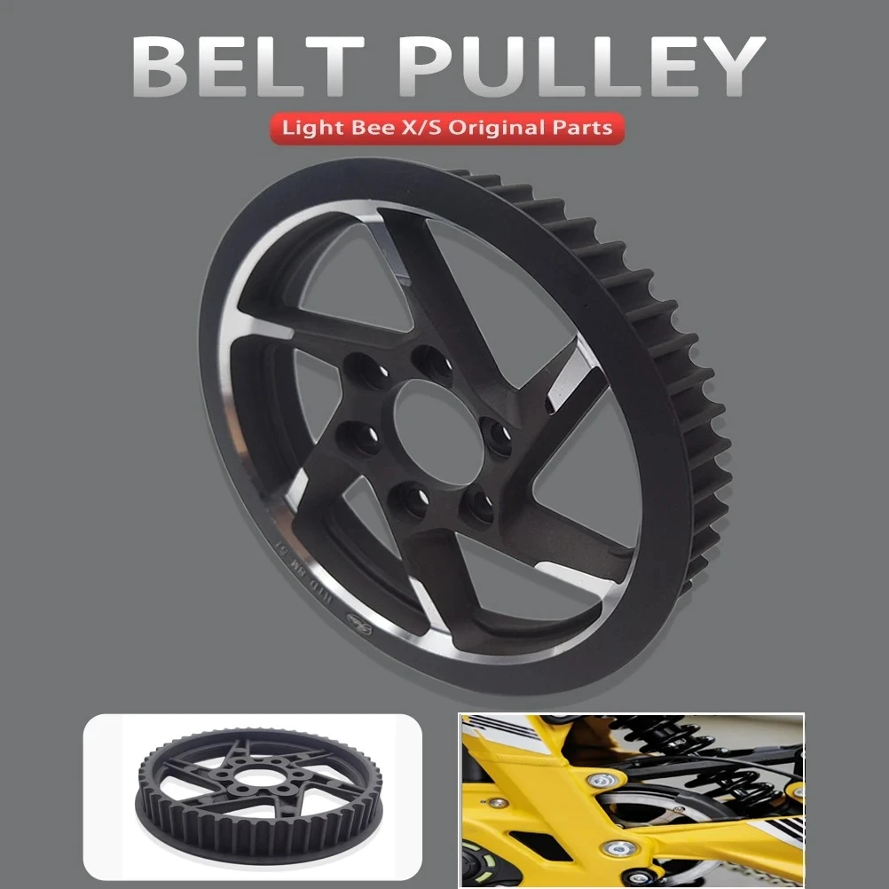 For Surron Light Bee X S Original Parts Transmission Gear Rear Belt Pulley Motorcycle Accessories Center Axle Sleeve Drive Wheel