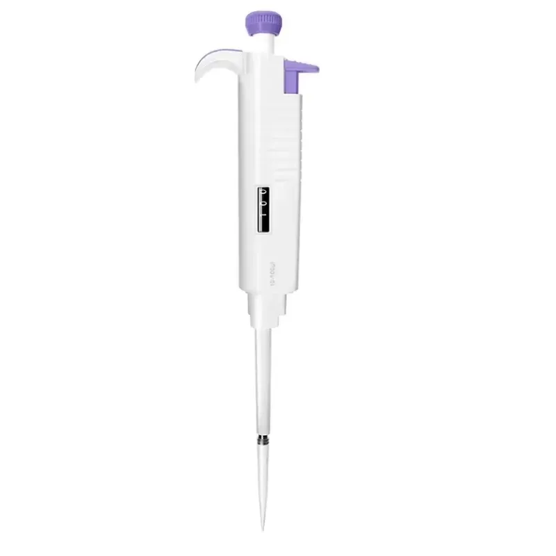 Rotating Counter Knob Quick Release Pipette Tip Ejector Fixed Volume Mini Pipette 50ul