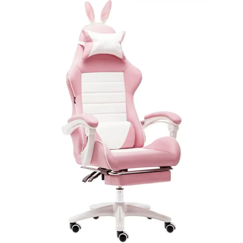 Cute Cartoon Office Chair for Girls Bedroom Office Live Chair Computer Armchair Swivel